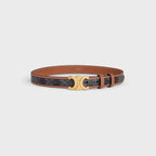 CELINE Medium 25MM Triomphe Belt in Triomphe Canvas | 賽琳 皮帶 (啡色) - LondonKelly 英國名牌代購