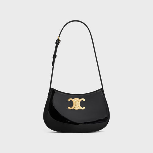 CELINE Medium Twiily Bag In Patent Calfskin | 賽琳 手袋 (黑色) - LondonKelly 英國名牌代購