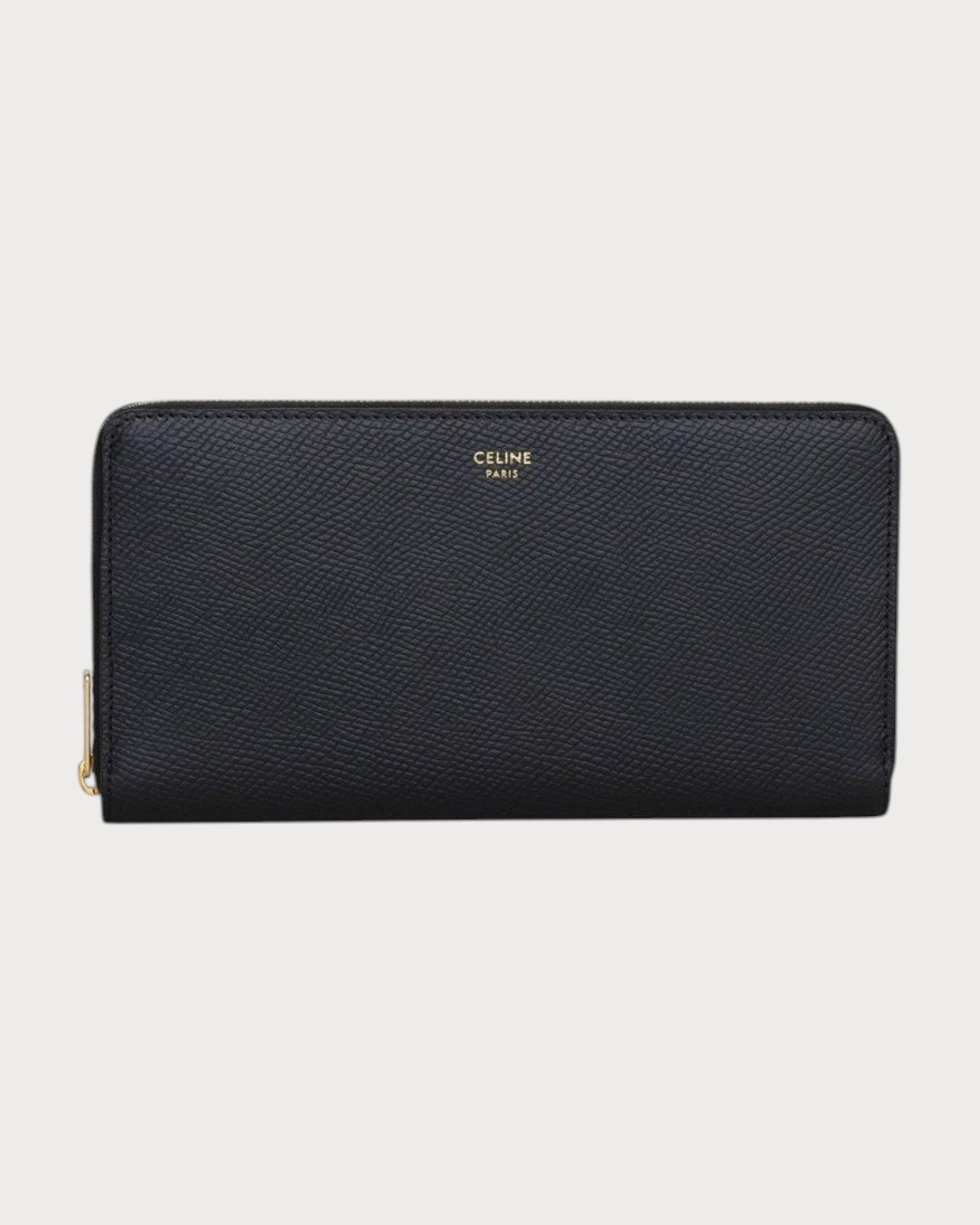 CELINE (M) Zipped Wallet Grained Calfskin(Large/2 Colors