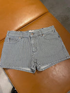 CELINE Mini Shorts in Heavy Stripe Cotton | 賽琳 短褲 (藍白色) - LondonKelly 英國名牌代購