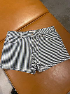 CELINE Mini Shorts in Heavy Stripe Cotton | 賽琳 短褲 (藍白色) - LondonKelly 英國名牌代購