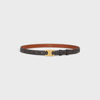 CELINE Small 18MM Triomphe Belt in Triomphe Canvas | 賽琳 皮帶 (啡色) - LondonKelly 英國名牌代購