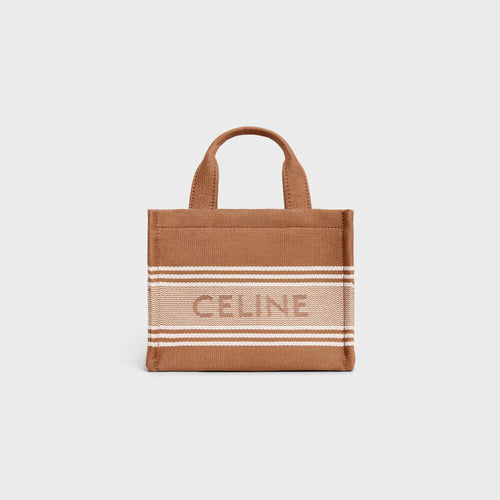CELINE Small Cabas Thais In Striped Textile | 賽琳 手提袋 (細碼/啡色) - LondonKelly 英國名牌代購