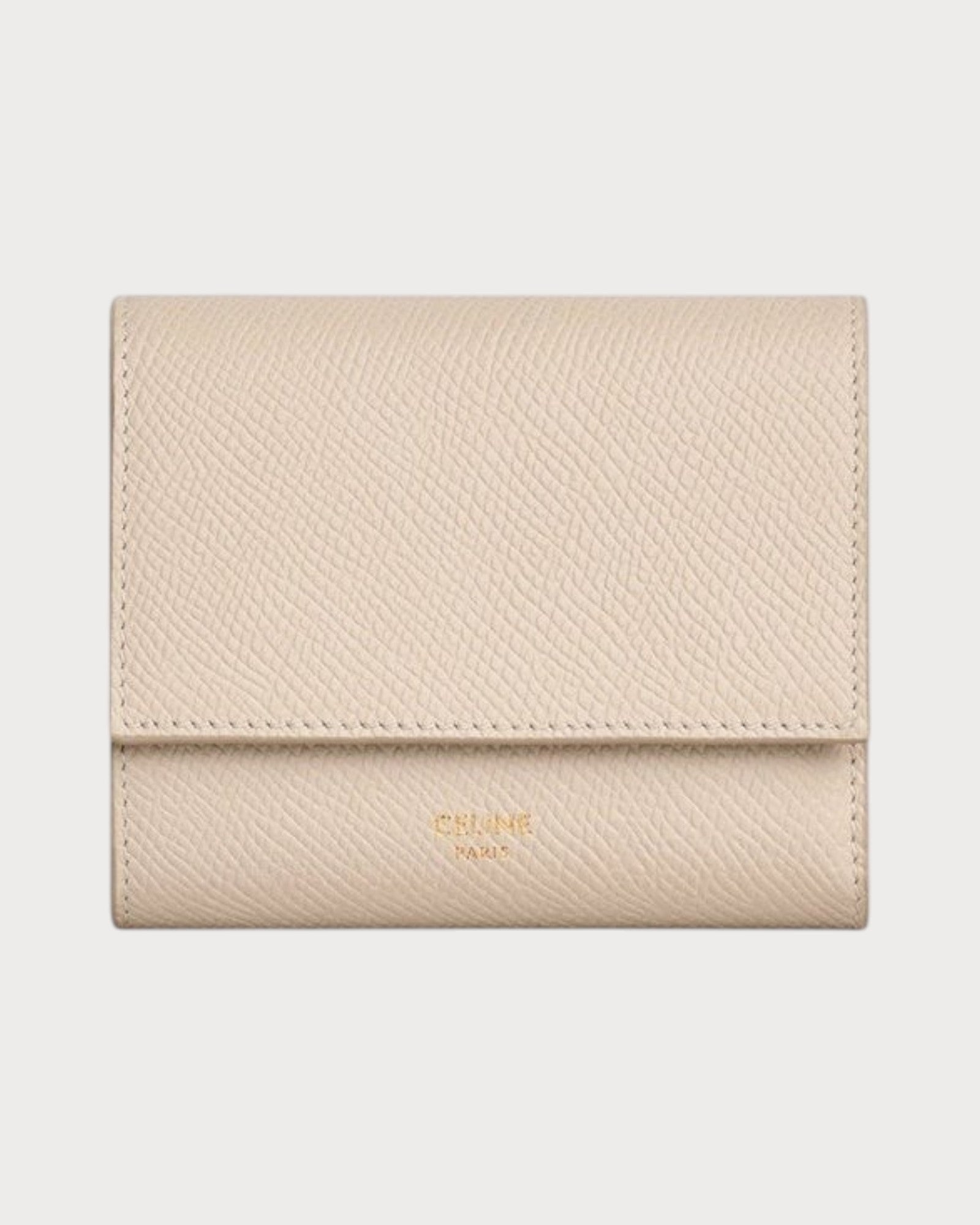 CELINE Trifold Wallet Grained Calfskin(Small/4 Colors