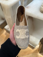 CELINE Striped Canvas Les Espadrilles | 賽琳 帆布涼鞋 (米色間紋) - LondonKelly 英國名牌代購