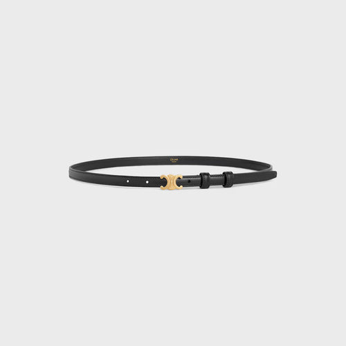 CELINE Teen 13MM Triomphe Belt in Taurillon Leather | 賽琳 皮帶 (黑色) - LondonKelly 英國名牌代購