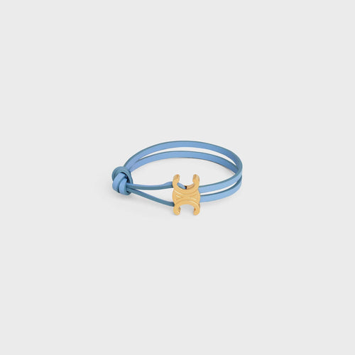CELINE Triomphe Clasp Bracelet | 賽琳 皮革手帶 (藍色) - LondonKelly 英國名牌代購