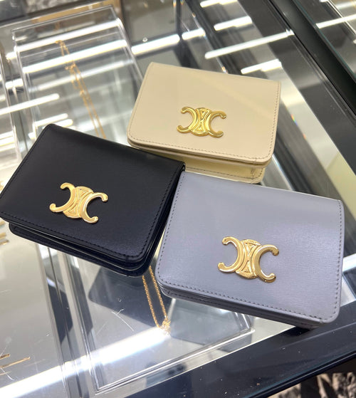 CELINE Triomphe Compact Wallet | 賽琳 卡套銀包 (多色) - LondonKelly 英國名牌代購