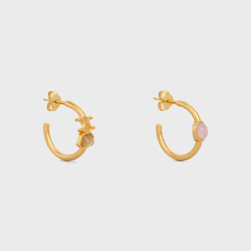 CELINE Triomphe Indie Hoops Earrings | 賽琳 耳環 (金色) - LondonKelly 英國名牌代購