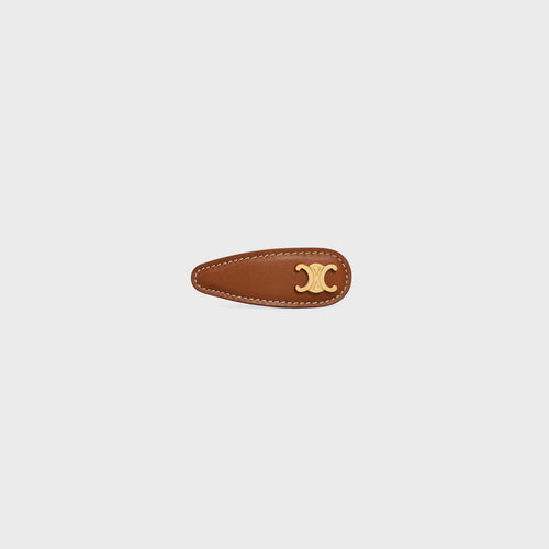 CELINE Triomphe Snap Hair Clip in Calfskin | 賽琳 髮夾 (多色) - LondonKelly 英國名牌代購