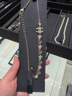 CHANEL ABG338 CC Logo Shooting Star Tassel Necklace(Gold) - LONDONKELLY 英國名牌代購