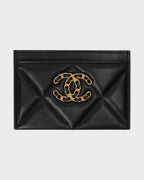 CHANEL AP1167 Classic 19 Card Holder Quilted Lambskin(Black) - LONDONKELLY 英國名牌代購