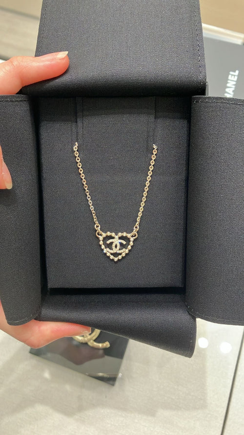 CHANEL Heart CC Logo Necklace | 香奈兒 頸鏈 (金色) - LondonKelly 英國名牌代購