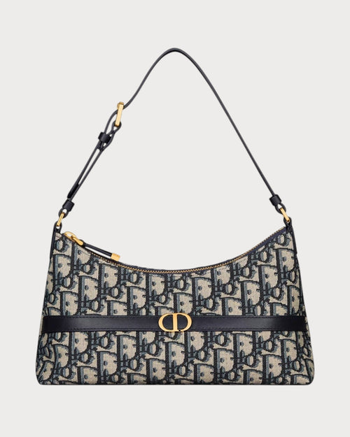 CHRISTIAN DIOR 30 Montaigne Mini Hobo Shoulder Bag | 迪奧 腋下袋 (藍色老花) - LONDONKELLY 英國名牌代購