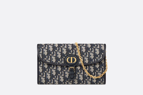 CHRISTIAN DIOR Bobby East-West Pouch with Chain | 迪奧 手袋 (藍色老花) - LondonKelly 英國名牌代購