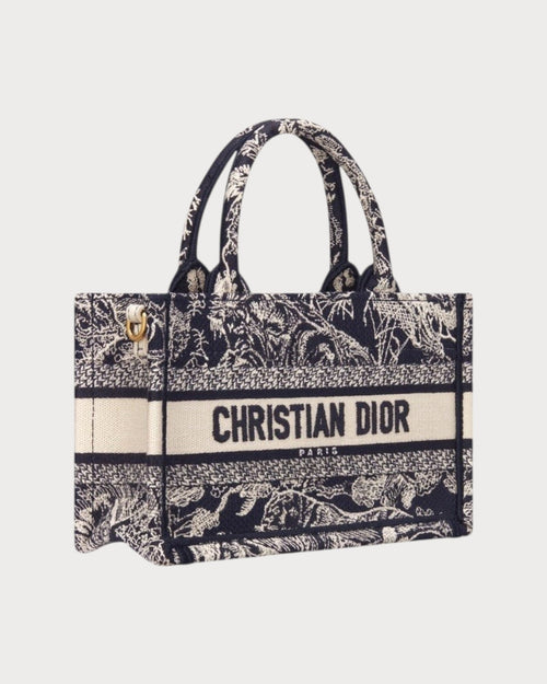 CHRISTIAN DIOR Dior Book Tote With Strap Oblique Embroidery Canvas(Mini/3 Colors) - LONDONKELLY 英國名牌代購