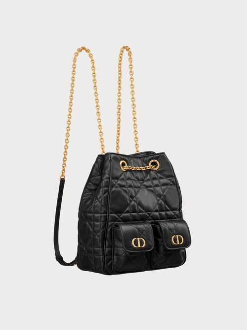 CHRISTIAN DIOR Dior Caro Multicarry Backpack with Chain(Medium/2 Colors) - LONDONKELLY 英國名牌代購