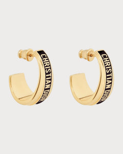 CHRISTIAN DIOR Dior Code Earrings Gold - Finish Metal | 迪奧 耳環 (多色) - LONDONKELLY 英國名牌代購