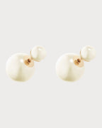 CHRISTIAN DIOR Dior Tribales Earrings Gold - Finish Metal and White Resin Pearls | 迪奧 珍珠耳環 (金色) - LONDONKELLY 英國名牌代購