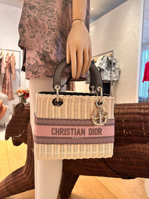 CHRISTIAN DIOR Medium Wicker Lady Dior Bag | 迪奧 草編袋 (中碼) - LondonKelly 英國名牌代購