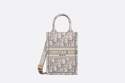 CHRISTIAN DIOR Mini Book Tote Phone Bag | 迪奧 迷你手機袋 (藍色老花) - LondonKelly 英國名牌代購