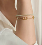 CHRISTIAN DIOR Petit CD Bracelet | 迪奧 手鏈 (金色) - LondonKelly 英國名牌代購