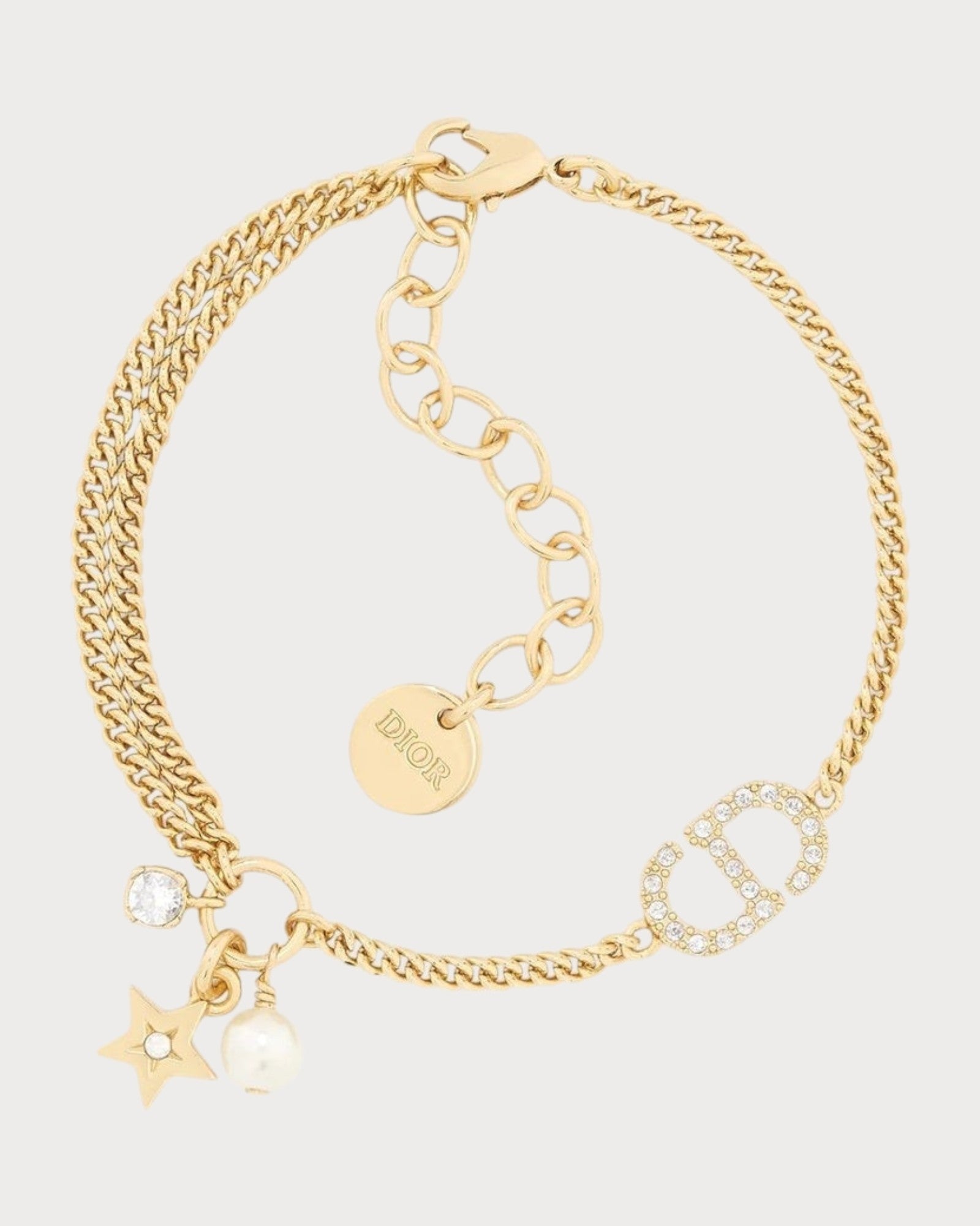 CHRISTIAN DIOR Petit CD Multi Bracelet｜迪奧 幸運星手鏈 Gold