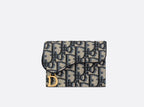 CHRISTIAN DIOR Saddle 5 Gusset Card Holder | 迪奧 卡片套 (藍色) - LondonKelly 英國名牌代購