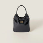 MIU MIU IVY Naplak Patent Leather Bag | Miu Miu Handbag (Black)