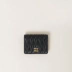 MIU MIU Matelasse Nappa Leather Wallet | 繆繆 銀包 (Black)