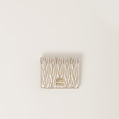 MIU MIU Matelasse Nappa Leather Wallet | 繆繆 銀包 (Pyrite)