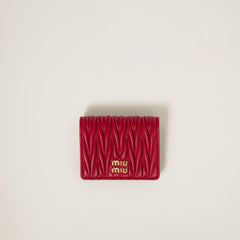 MIU MIU Matelasse Nappa Leather Wallet | 繆繆 銀包 (Red)