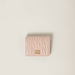 MIU MIU Matelasse Nappa Leather Wallet | 繆繆 銀包 (Powder Pink)