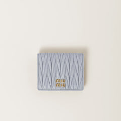 MIU MIU Matelasse Nappa Leather Wallet | 繆繆 銀包 (Pearl Grey)