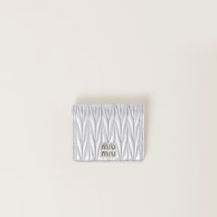 MIU MIU Matelasse Nappa Leather Wallet | 繆繆 銀包 (Silver)