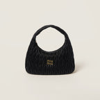 MIU MIU Wander Matelasse Nappa Leather Hobo Bag XL Size | 繆繆 手袋 (Black)