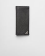 PRADA 2MV836 Men's Saffiano Leather Long Wallet Black | 普拉達 男仕長銀包 (黑色)