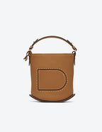 DELVAUX Pin Mini Bucket Surpique | 德爾沃 水桶袋 (迷你/啡色) - LondonKelly 英國名牌代購