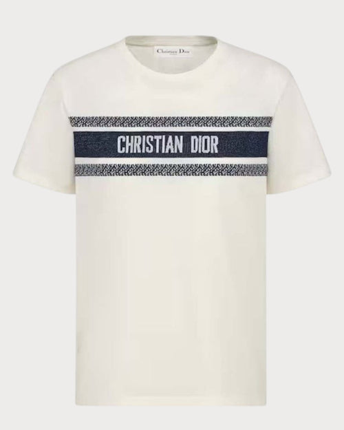 CHRISITAN DIOR Essential T-Shirt | 迪奥 T恤 (白蓝色)