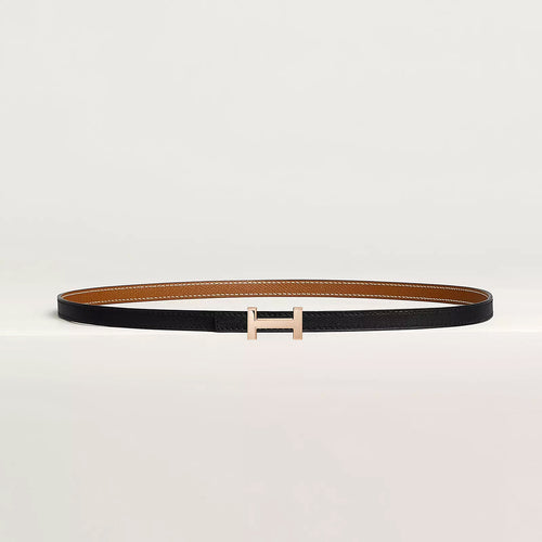 HERMES Focus Belt Buckle & Reversible Leather Strap | 愛馬仕 雙面皮帶 (黑/啡色/玫瑰金扣)