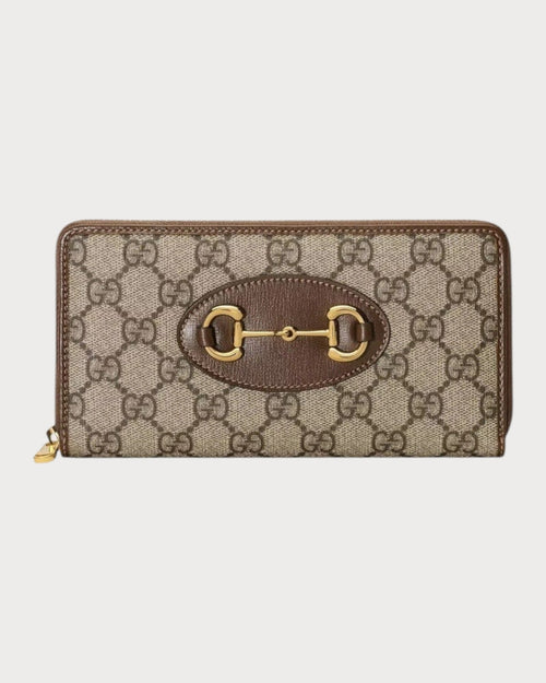 GUCCI Horsebit 1955 Zip Around Wallet | 古驰 长银包 (啡色)