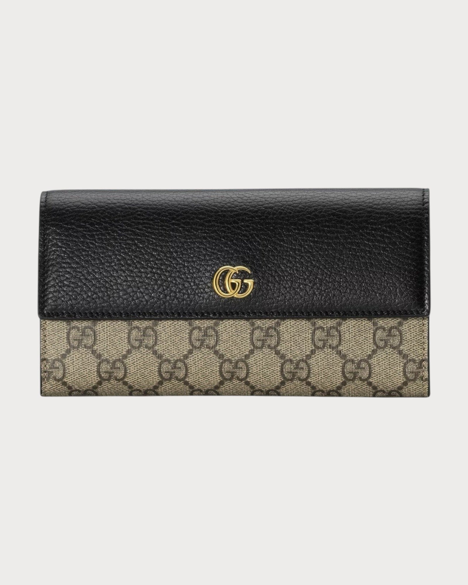 GUCCI GG Marmont Continental Wallet GG Supreme Canvas & Leather(2