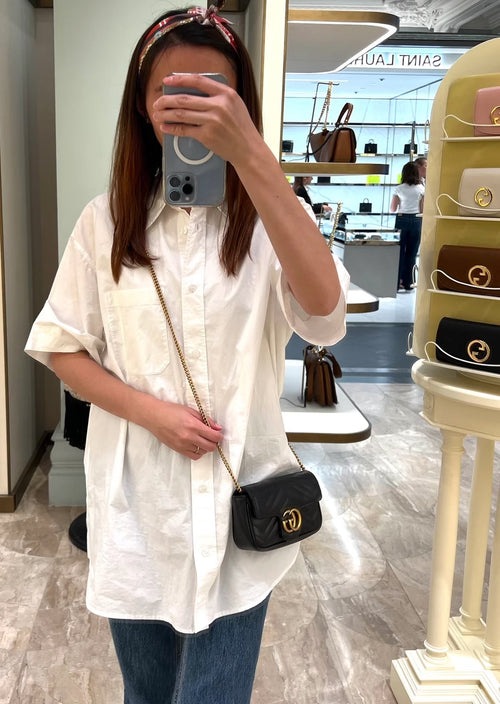 Gg marmont matelassé mini bag white sales