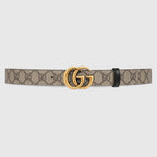 GUCCI GG Marmont Reversible Belt | 古馳 雙面皮帶 (3CM/啡黑色) - LondonKelly 英國名牌代購