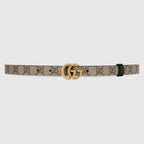 GUCCI GG Marmont Reversible Thin Belt | 古馳 皮帶 (2CM/啡黑色) - LondonKelly 英國名牌代購