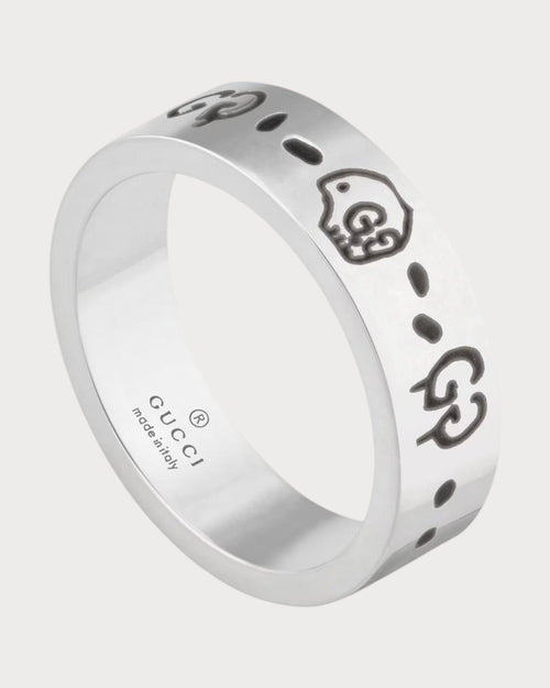 GUCCI GucciGhost ring in Silver | 古馳 戒指 (銀色) - LONDONKELLY 英國名牌代購