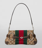 GUCCI Horsebit Chain Small Shoulder Bag | 古馳 手袋 (啡色) - LondonKelly 英國名牌代購