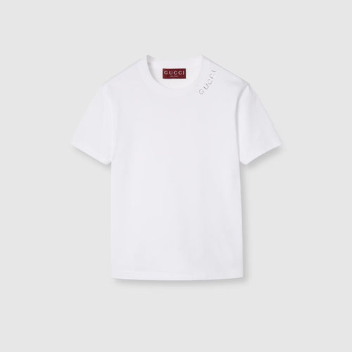 GUCCI Light Cotton Jersey T-shirt | 古馳 上衣 (白色) - LondonKelly 英國名牌代購