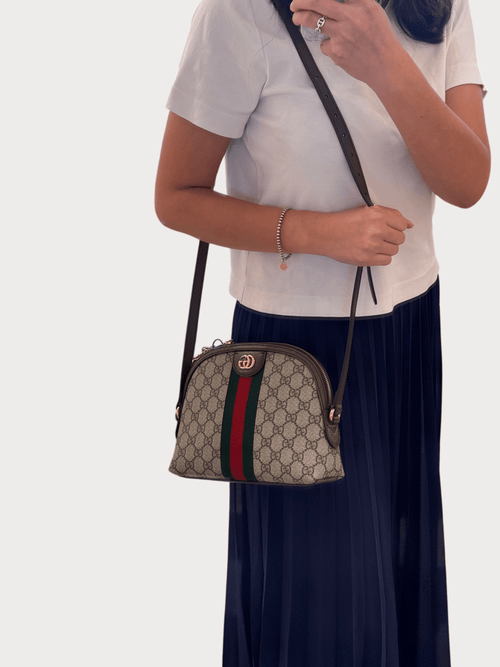 GUCCI Ophidia GG Shoulder Bag GG Supreme Canvas & Leather(Small/3 Colors) - LONDONKELLY 英國名牌代購