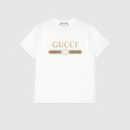 GUCCI Oversize T-Shirt with Gucci Logo | 古馳 上衣 (白色) - LondonKelly 英國名牌代購